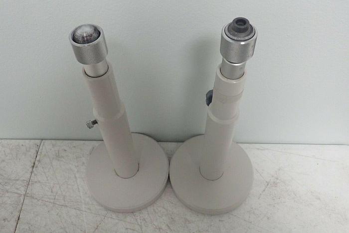 Used Nikon Dual-Head Teaching Microscope Extension Tubes w/ Beam Splitter, 2 Stands