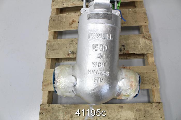 Used Powell 4" Globe Valve, Model 4.0 1103LC5GXXX #41195