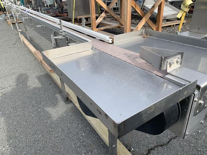 Used Conveyor, Belt, 4.5" x 24', Stainless Steel, VFD #S744680