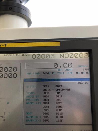 Used 2002 HWACHEON MEGA 95 2-AXIS CNC FLAT BED LATHE