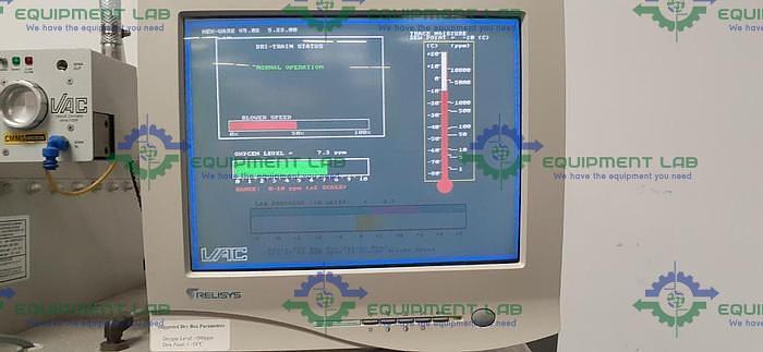Used VAC Nexus 100039 Four Glove Chamber w/ VAC TE555 Monitor and Edwards RV12
