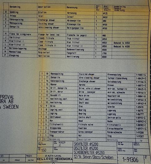 Gebraucht (SPA-388) - Disc Filter - diameter 5200mm