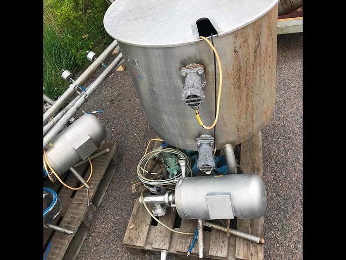 Used 2-step falling-film vacuum evaporator