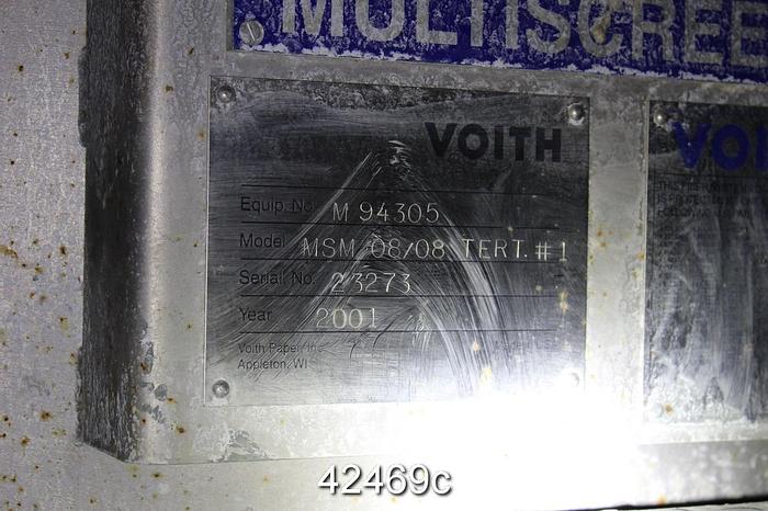 Used Voith MSS 08/08-FR Pressure Screen, Stai #42469