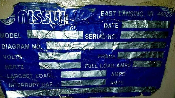 Used Nissui SA-133 Screenless Plastic Granulator Grinder Year 2000