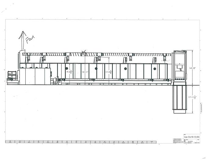 Used 2016 HFT Heat Treating Furnace  Roller Hearth