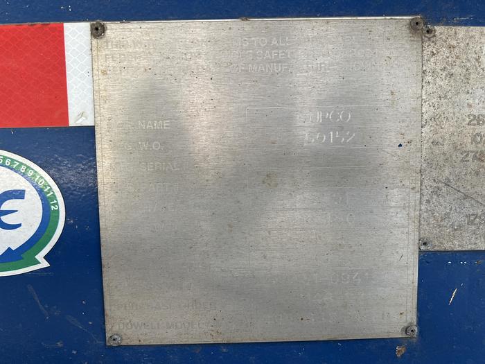 Used MTU Frac Pump Trailer