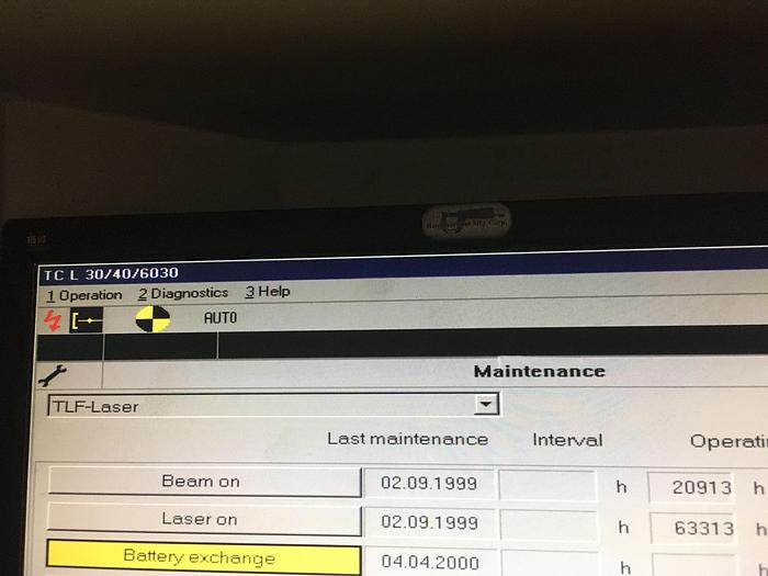 Used 1999 TRUMPF TRUMATIC TLC 3030, WILL BE MAKING PARTS UNTIL SOLD