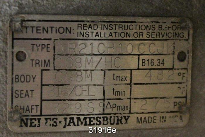 Used Neles Jamesbury QR21CB10CCJK 10" R-Series Segment Valve #31916