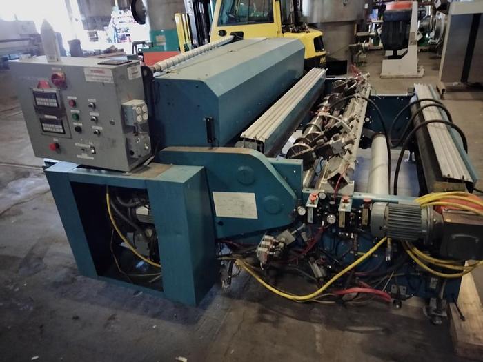 Used 84" WIDE ROSENTHAL SHEETER ALLEN BRADLEY CONTROLS AND OUTPUT CONVEYOR - PENDING SALE