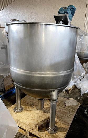 Used GROEN INA/2-200, 200 GAL. "DIRECT" STEAM KETTLE w/ AGITATION & SCRAPE SURFACE (#757C)