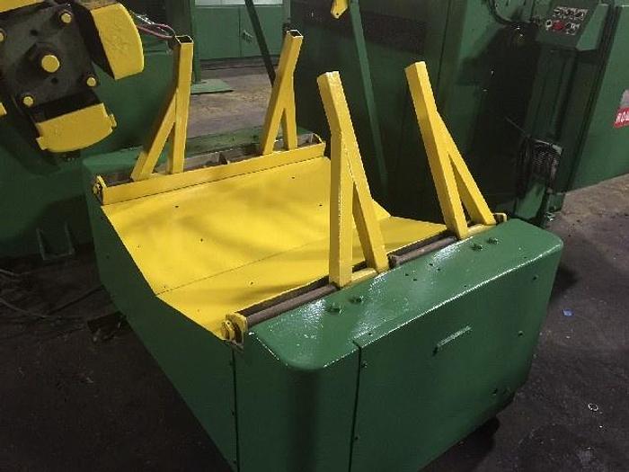 Used 42" ROWE Powered Uncoiler with Coil Car