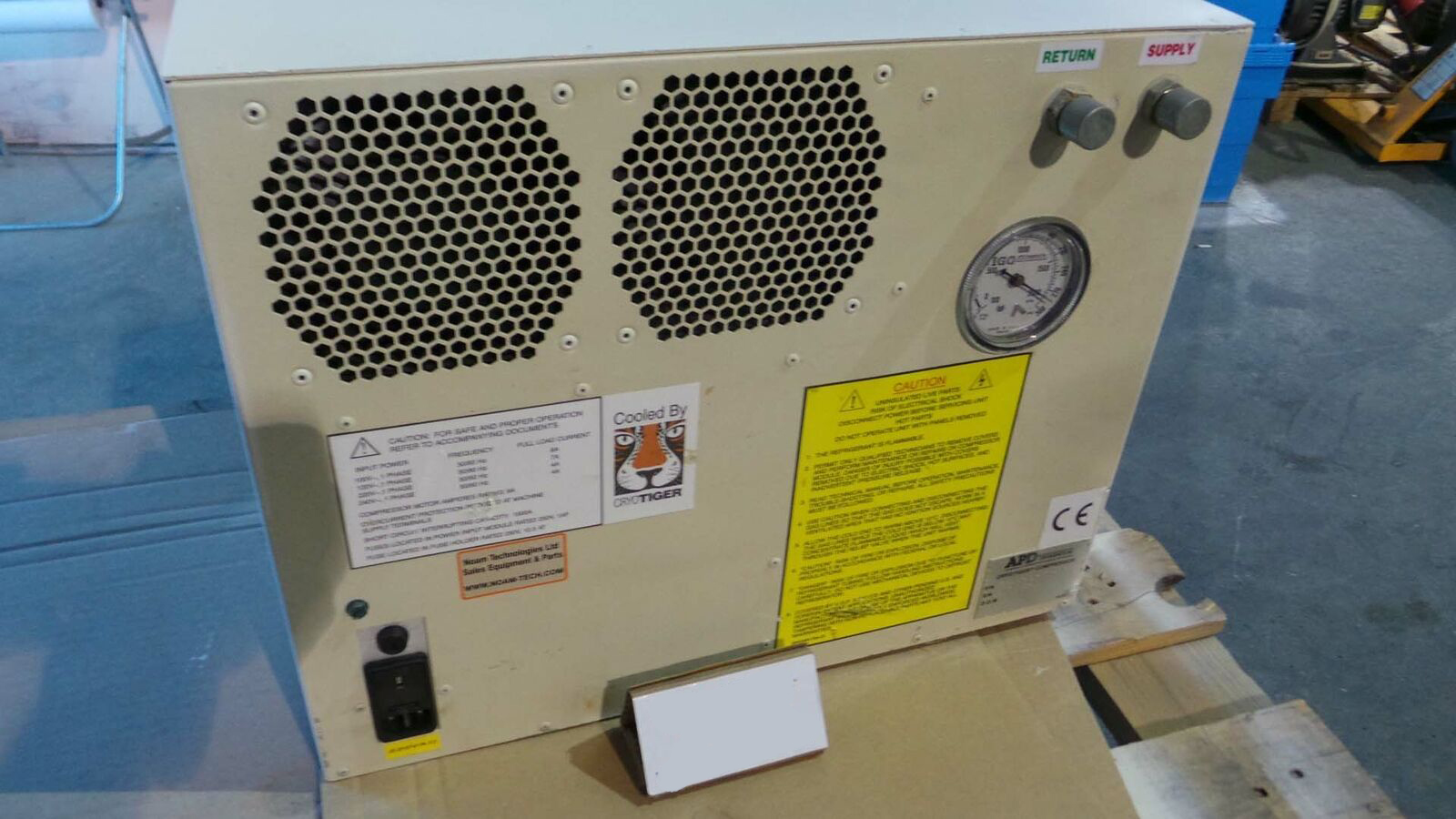 Used APD Cryogeincs T1101-01-000-14 Compressor, T1101-01-000-14 / APD Cryotiger Compressor Cooling S