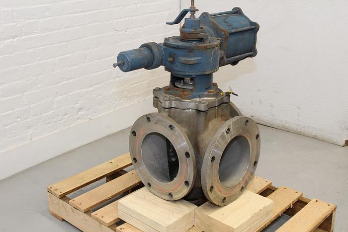 Used Dezurik 8" 3-way Air Operated Valve #43969