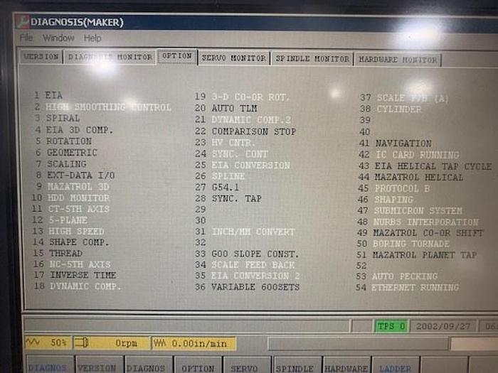 Used 2006 Mazak Nexus VCN 510C with 4th Axis Rotary Table