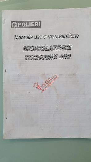 Used Planetary mixer POLIERI mod. TECNOMIX 400