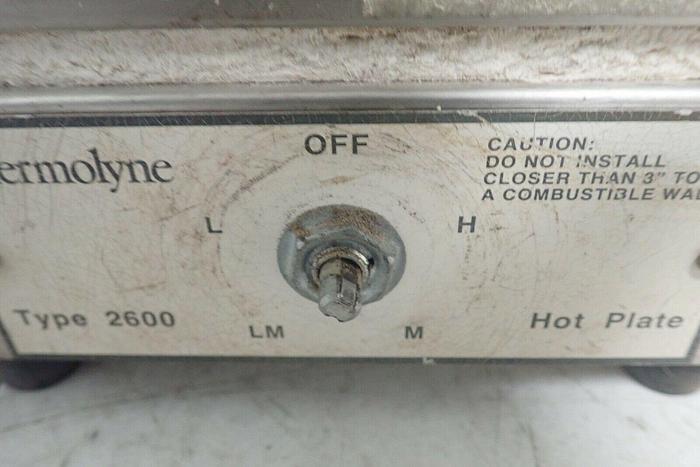 Used Thermolyne Type 2600 Model HP-2625R Hot Plate