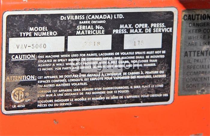 Used *SOLD* Compressor - Devilbiss VAV-5060