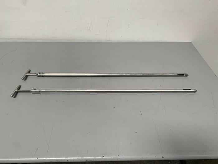 Used Stainless Steel Pointed-Plunger Lance Sampler Probe w/ 35" Rod