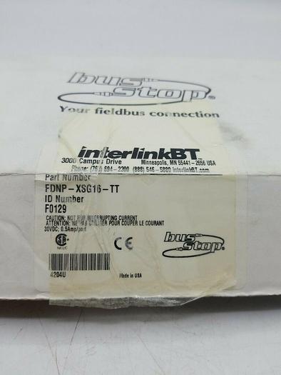 Turck FDNP-XSG16-ST Devicenet Bus Stop