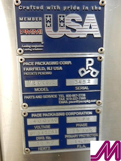 Used 2010 Pace  M500 SSD Bottle Orientator / Feeder with 75CFSP Bulk Bottle Hopper