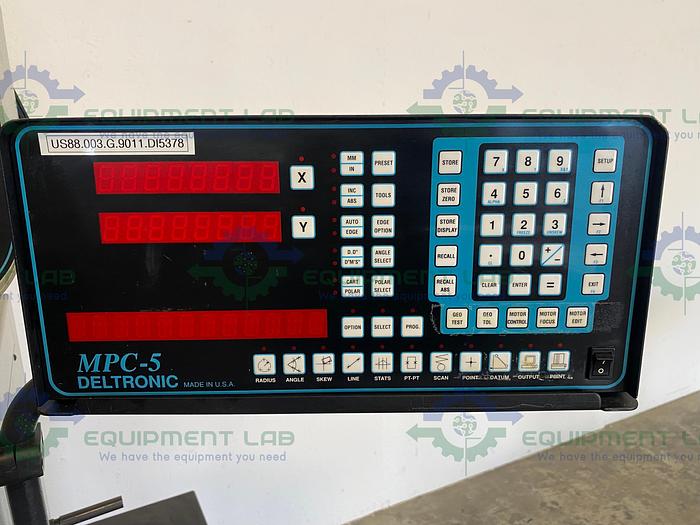 Used Deltronic DH216 16" Horizontal Optical Comparator System w/ MPC-5 Controller