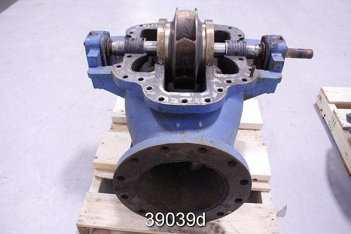 Used Goulds 3410 Split Case Pump, 8x10x11, 7 Vane Impeller, 11.5" Impeller Diameter #39039