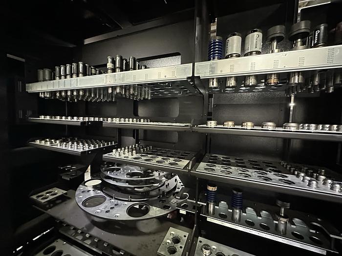 Used 2013  Amada  Acies 2515T Punch/CO2 LASER WITH TOOL LOADER, TOOLING, SPINDLE