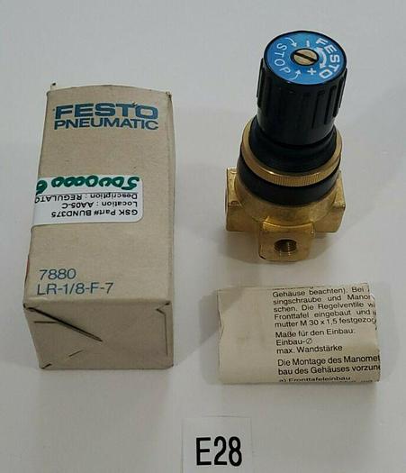 *NEW IN BOX* Festo 7880 LR-1/8-F-7 Pneumatic Regulator 1/8" + Warranty!