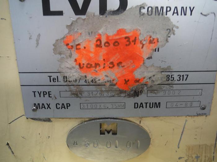 Gebraucht PLAATSCHAAR LVD MVN 31/6.35