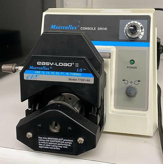Used Cole Parmer MasterFlex 77521-50 Peristaltic Pump With Drive Pump Head 77201-60