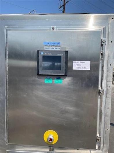 Used 30 CU. FT. GEMCOMATIC SLANT CONE BLENDER WITH DRUM LIFT - S/S