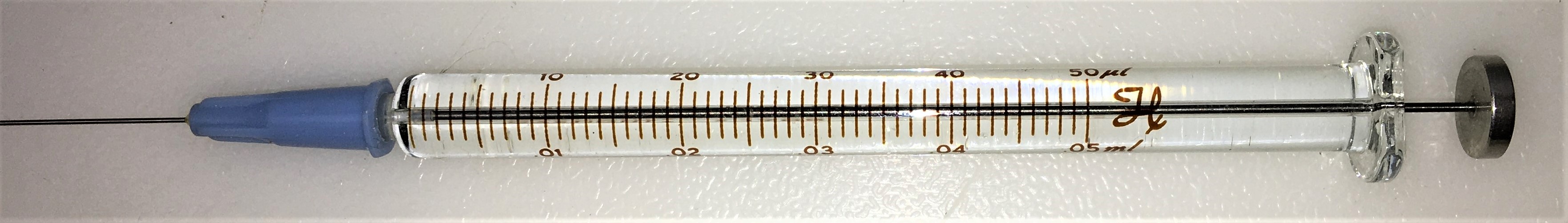 Used Hamilton 80965 GasTight Injection Syringe, 1705RN - 50μL