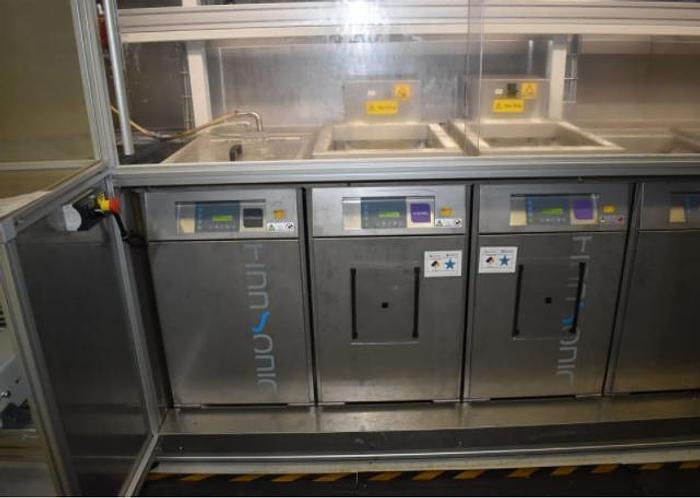 Used FINNSONIC MODEL AUTOMATIC MULTI-STAGE ULTRASONIC PARTS WASHER VERSA GENIUS 50/IV HD VD TD35