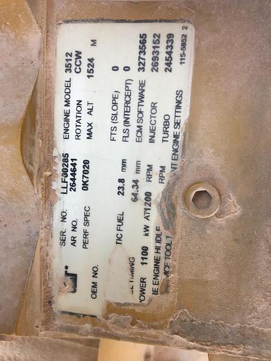 Used 3512 Motors With torques slides