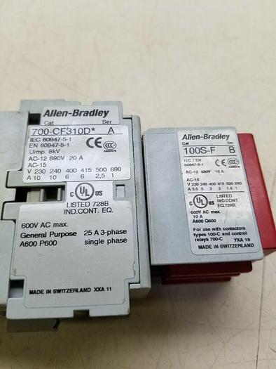 Used Allen Bradley 700-CF310D* SER A. 100S-F SER B