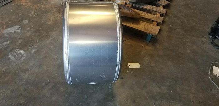 Used NEW SURPLUS POLISHED ALLUMINUM 24" X 27" 50 GAL. HYDRAULIC TANK