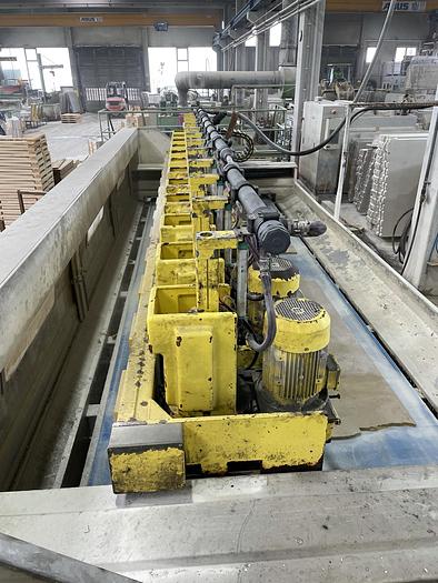 Gebraucht 2003 SIMEC komplette Marmor Schleifanlage, 6 Kopf Vorschleifstraße LM 06