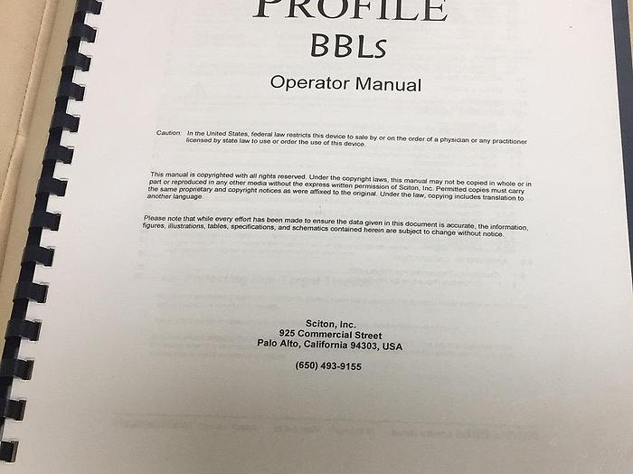 Used 2013 Sciton BBLs w/ Skin Tyte II