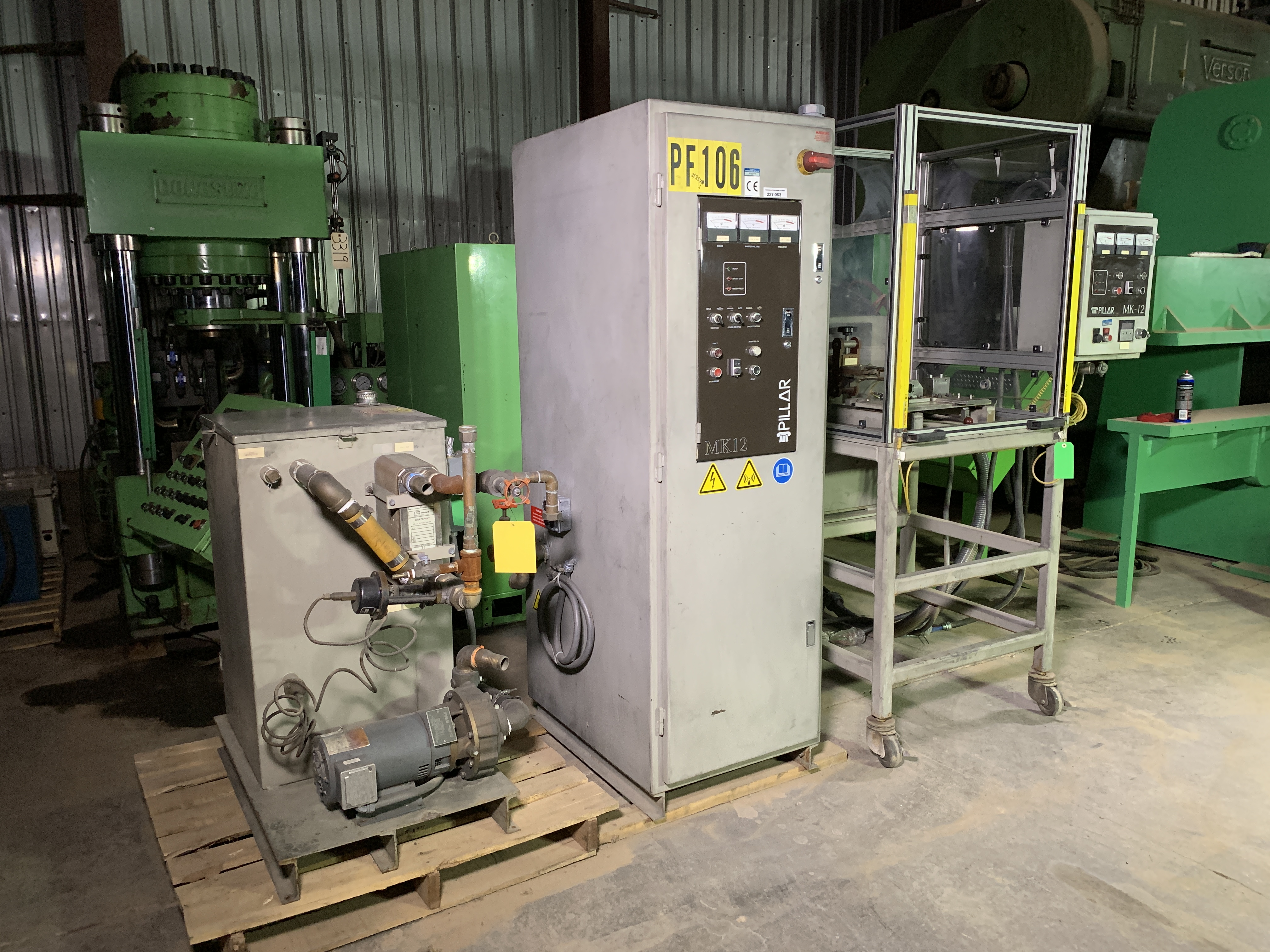 Used 30 KW, Pillar MK-12 Induction Hardening Machine; S/N 3610