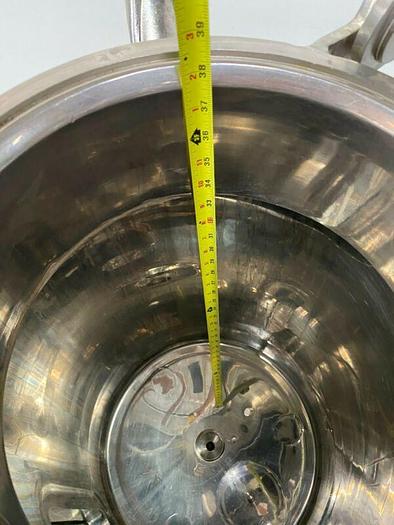 Used LEE 150 Liter Stainless Steel Jacketed 45 PSI Reactor w/ Sight Glass & Valves