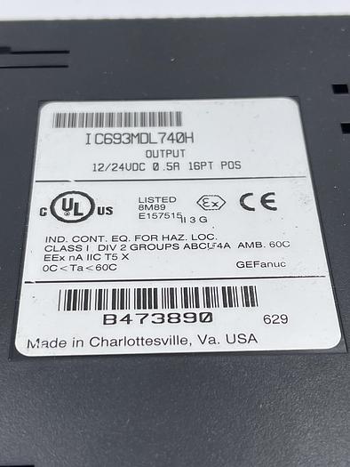 Used GE IC693MDL740H