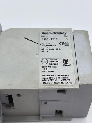 Used Allen-Bradley 700-CF310Z Ser A, 100-FPT Ser B 