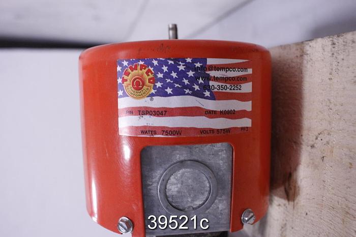 Used Chromalox E1 Tempco Type E1 Screw Plug Immersion Heater #39521