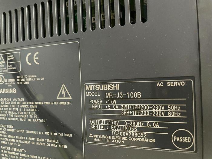 Used Mitsubishi Melservo MR-J3-100B