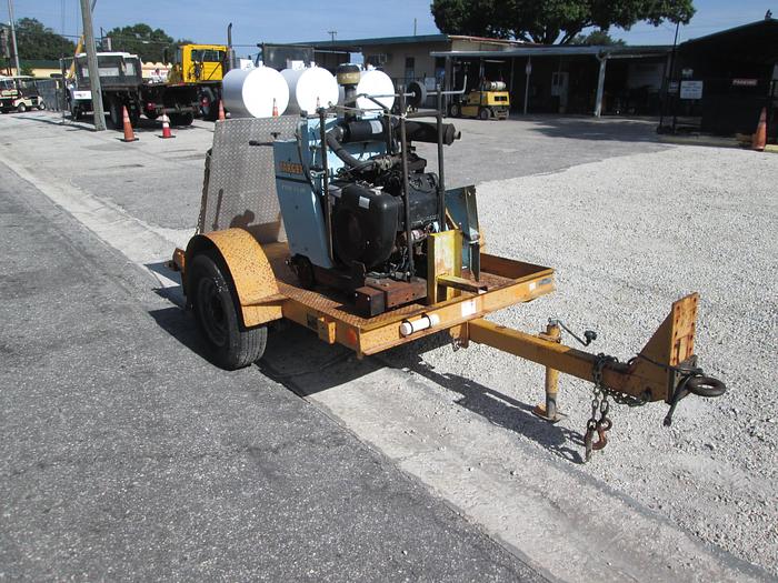 Used Target Pro 35 III Concrete Saw With Single Axle Trailer