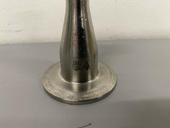 Used Lot of 6 - Stainless Steel 2.5" Sanitary Fitting Reducer 1/2" to 1"