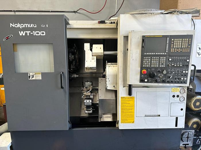 Used 2010 Nakamura-Tome WT 100 Dual Spindle/Dual Turret/LiveTooling CNC Lathe