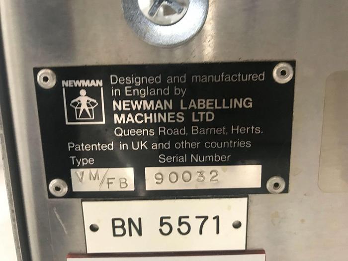 Used Newman Labeller Model VM/FB