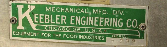 Used 0.33 CU. FT. KEEBLER DUAL SHAFT RIBBON BLENDER – S/S – VACUUM – JACKETED (#9181)